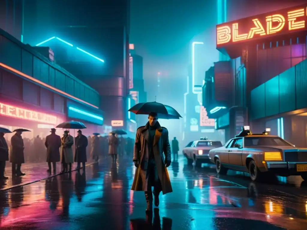 Una ciudad lluviosa y neón al estilo 'Blade Runner'