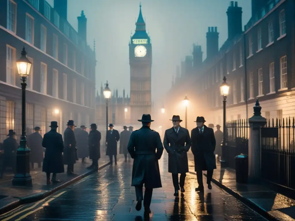 Detectives en la neblina londinense, bajo la mirada de Big Ben