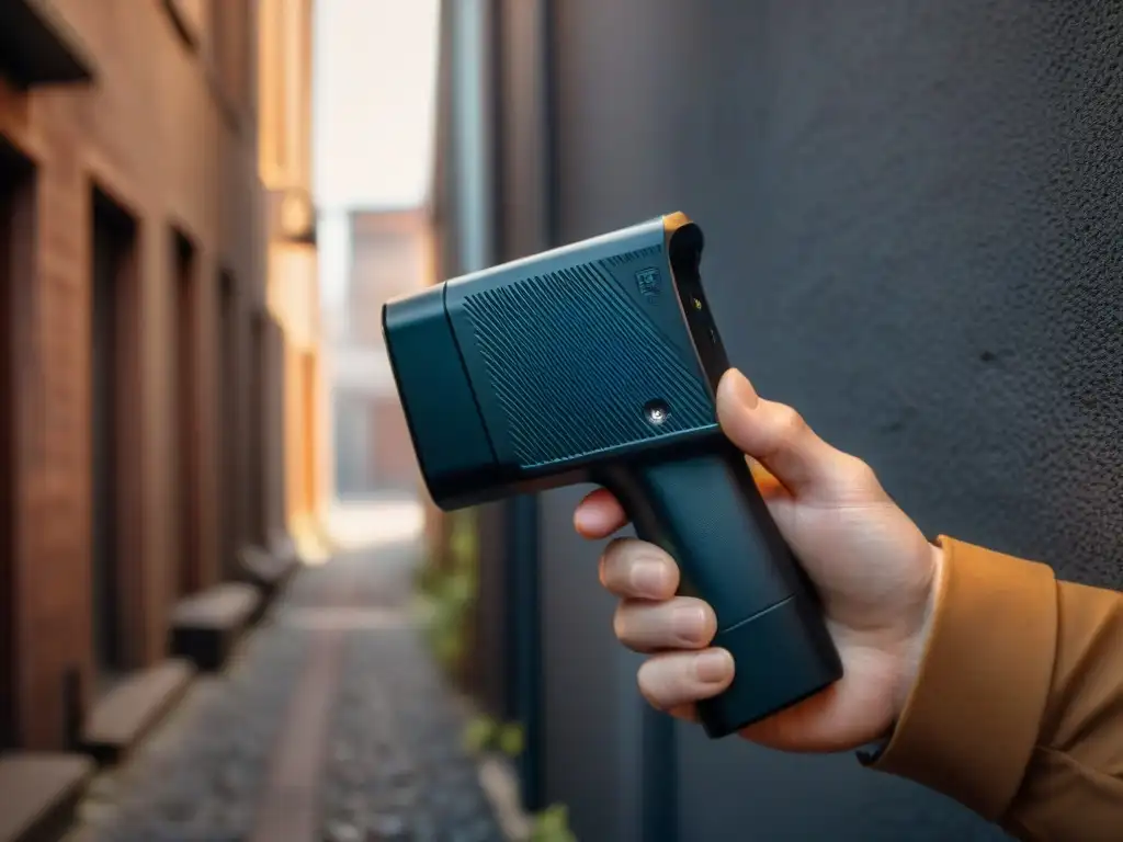 Un elegante y poderoso electroshock en un callejón oscuro, perfecto para Gadgets defensa personal mujeres