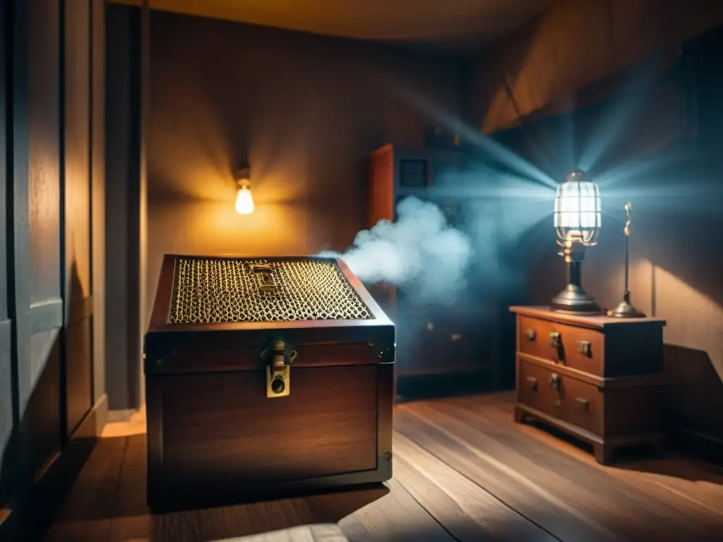 Un grupo colabora en Escape Rooms Misterio, resolviendo enigmas bajo una luz intensa