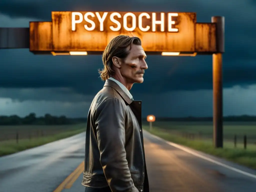 La intensa psique de Rust Cohle en True Detective se refleja en su silueta solitaria bajo la luz de la farola en la noche