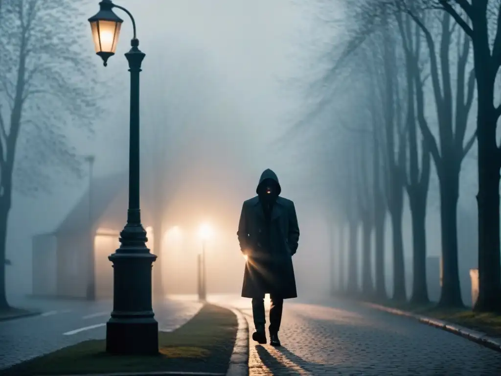 Un misterioso detective escandinavo en la luz y sombra de la noche, donde la intriga y la psicología se entrelazan