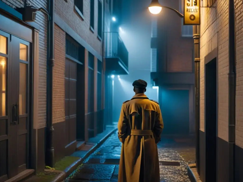 En la oscuridad de un callejón, la misteriosa ciudad iluminada por letrero 'Sin Resolver'